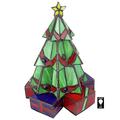 Design Toscano Christmas Tree Stained Glass Lamp Illuminated Sculpture TF10041